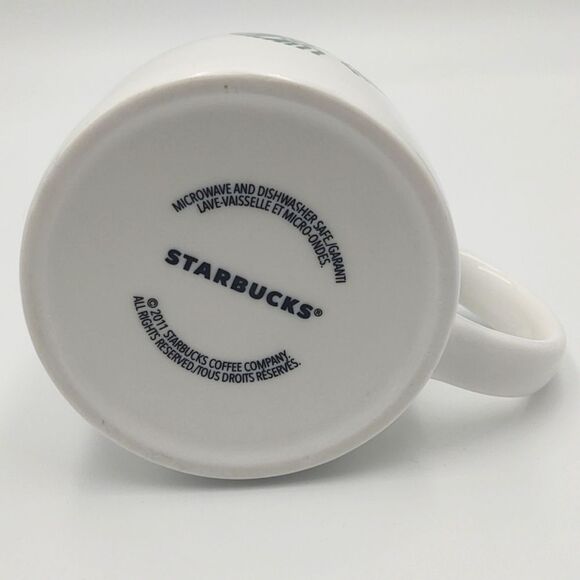 Starbucks Mug 2011 - White with Green Siren Logo - Picture 4 of 8